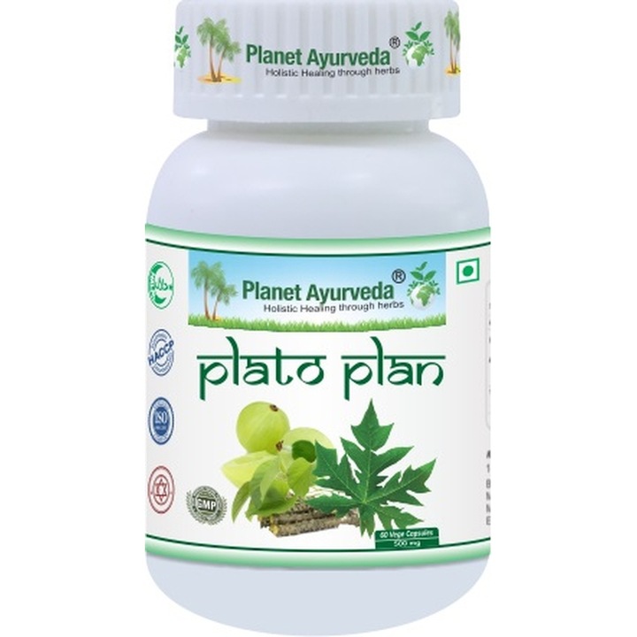 Plato plan - Supliment alimentar, 500mg, 60 capsule, suport imunitate, creste numarul de celule sanguine