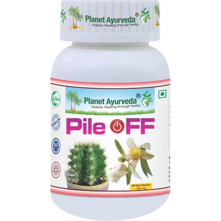 Supliment alimentar Pile OFF 650mg, 60 capsule, extract standardizat, pentru hemoroizi si varice