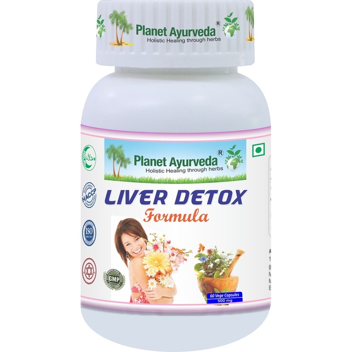 Supliment alimentar detoxifiere ficat Planet Ayurveda, 500mg, 60 capsule, 100% naturale
