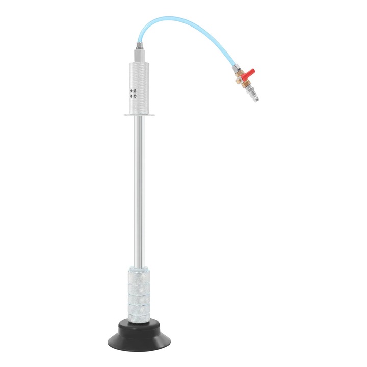 Extractor pneumatic pentru indreptat indoituri, ciocan culisant, 5–12 bar, 3 ventuze, Ø 11, 8/15, 5/8 cm, caroserie auto, negru/argintiu