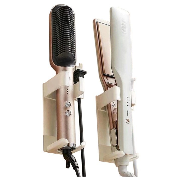 Suport de depozitare alb simplu, 2 buc, fara perforare