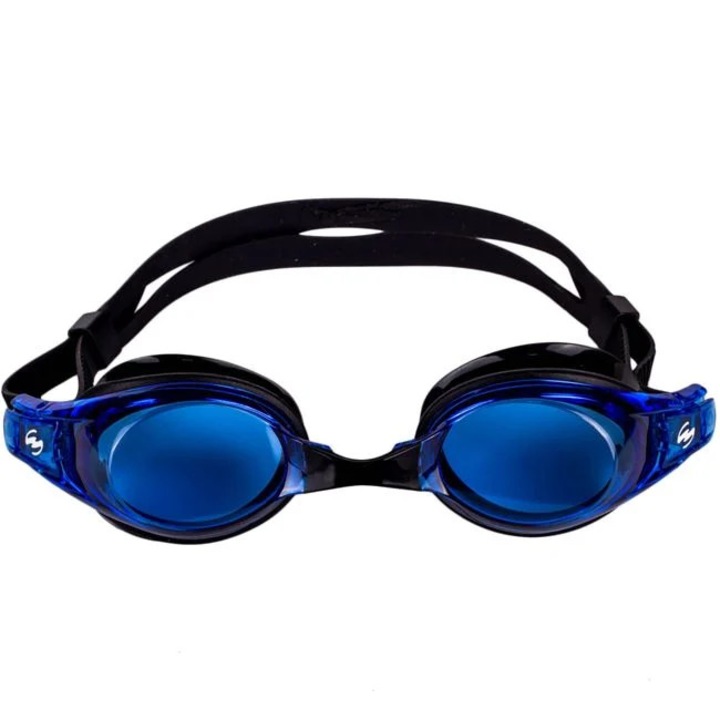 Ochelari inot bleu din silicon cu protectie UV si mecanism anti-aburire
