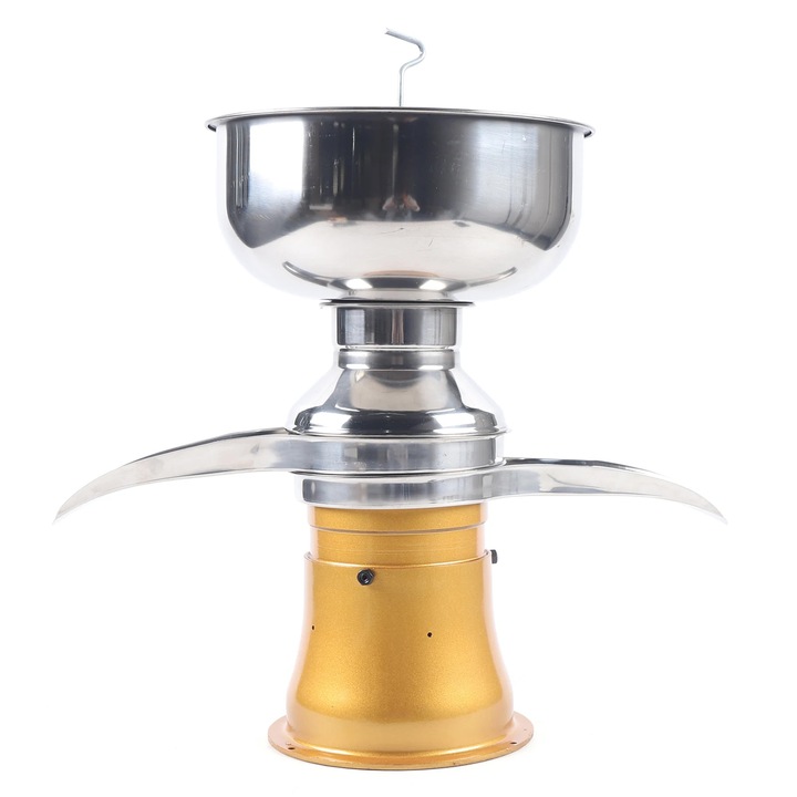 Separator lapte electric, 50 l/h, inox, galben, 5 l vas, 9800-11000 rpm