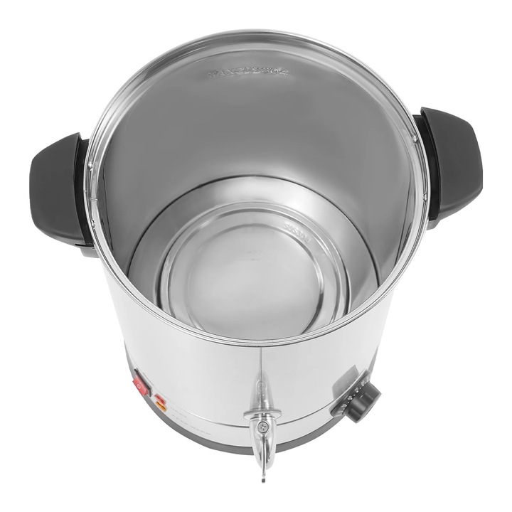 Topitor de ceară electric, 8 l, oțel inoxidabil, argintiu, pentru topire ceară și fierbere apă/ceai