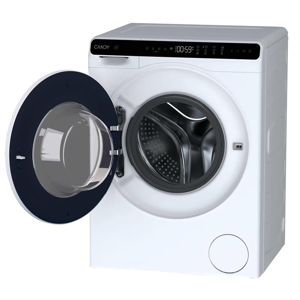 Masina de spalat rufe Candy CW50-BP12307WU-S, Slim, Wi-Fi, Afisaj tactil, Quick 15, Inverter, 1200 rpm, 5 kg, Clasa A, Alba