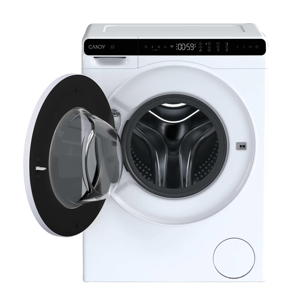 Masina de spalat rufe Candy CW50-BP12307WU-S, Slim, Wi-Fi, Afisaj tactil, Quick 15, Inverter, 1200 rpm, 5 kg, Clasa A, Alba