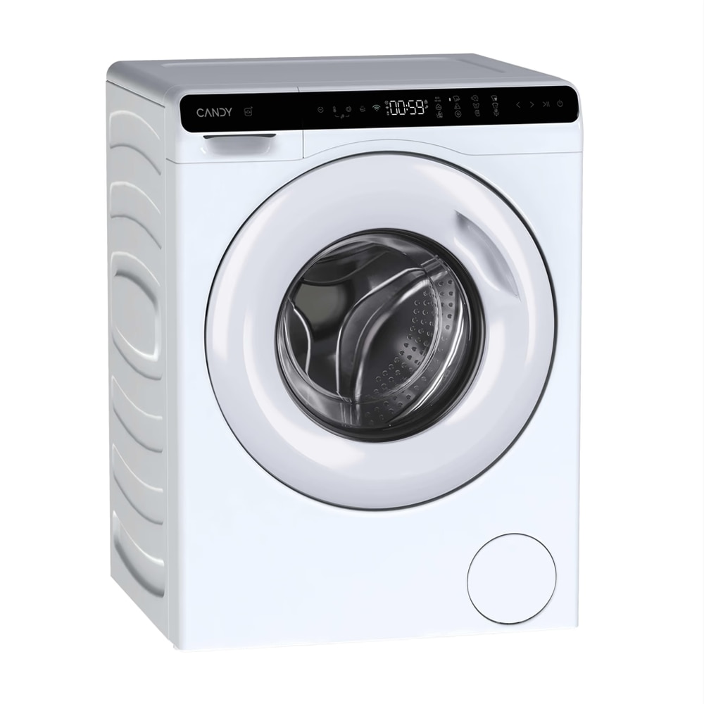 Masina de spalat rufe Candy CW50-BP12307WU-S, Slim, Wi-Fi, Afisaj tactil, Quick 15, Inverter, 1200 rpm, 5 kg, Clasa A, Alba