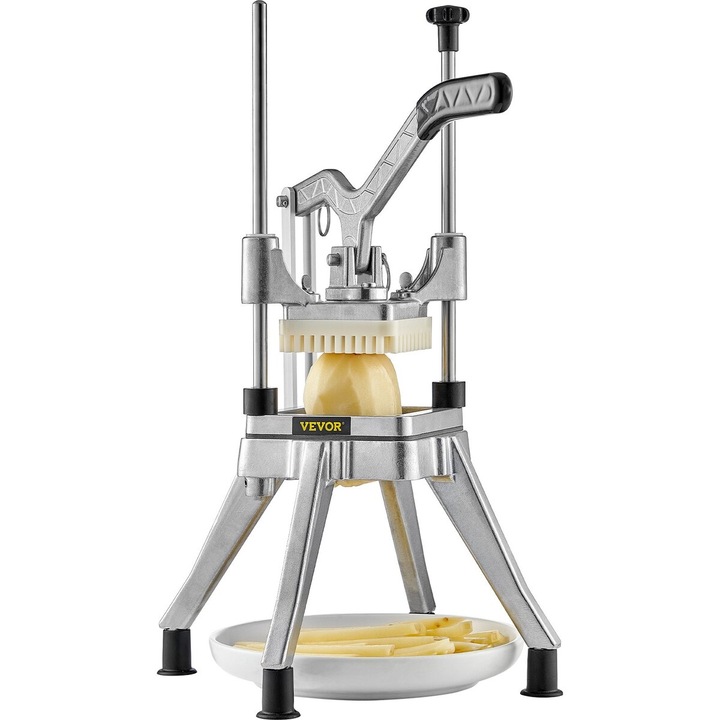 Tocator profesional de legume si fructe VEVOR, 1.3 cm, otel inoxidabil, culoare argintie, 2.4 kg