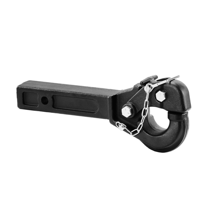 Carlig de tractare VEVOR, 20000 lbs capacitate, 14.57x3.15x5.91 in, negru