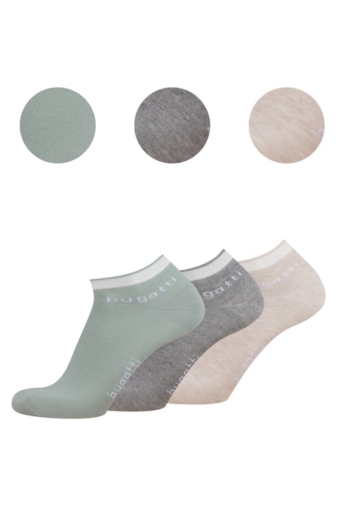 Къси чорапи за мъже bugatti комплект 3 чифта, 6138, Многоцветен