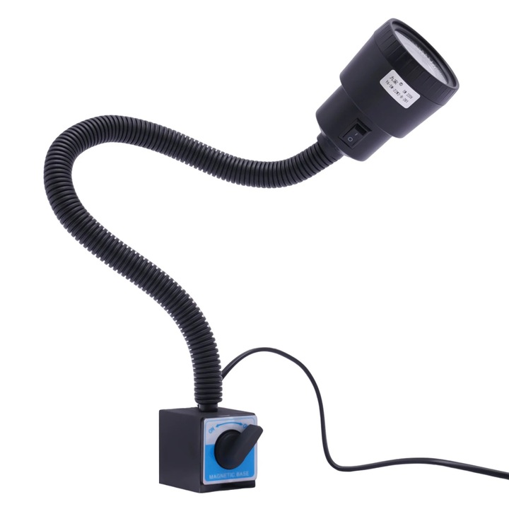 Lampa de lucru LED, brat flexibil 50cm, negru, 5W