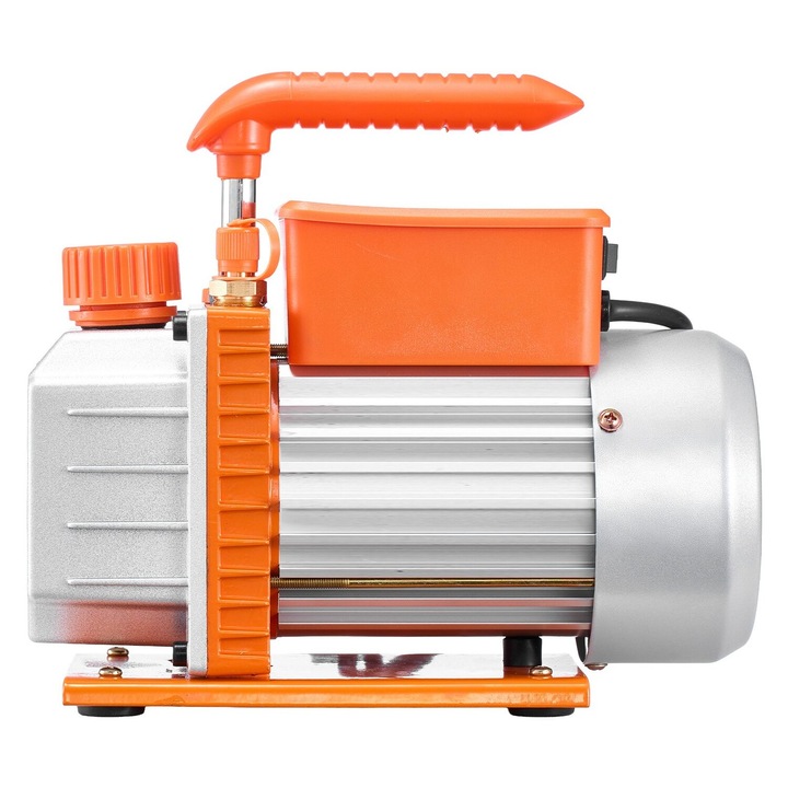 Pompa de vid AC si set manometre, VEVOR, 3.5 CFM, 99 L/min, design T, cu geanta de transport