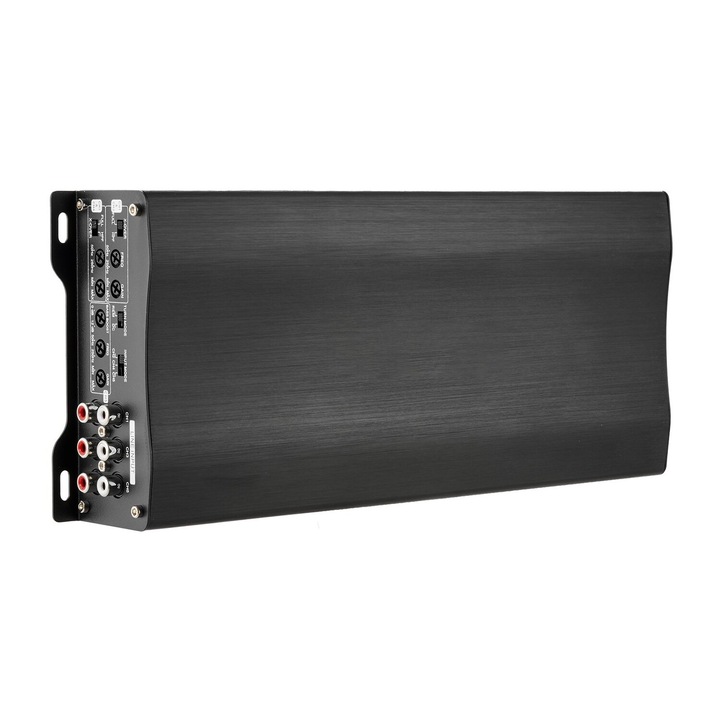 Amplificator auto 5 canale VEVOR, 4 x 100W la 4 Ohmi, 4 x 200W la 2 Ohmi, 1 x 1000W la 2 Ohmi, negru, 12.8x5.3x1.9 in