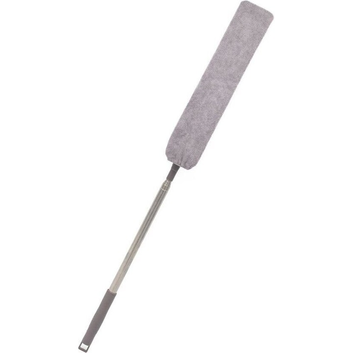 Mop telescopic Duster, 2.5m, microfibra, inox, 77x252cm