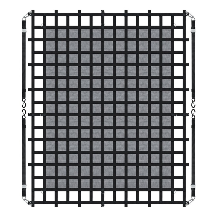 Plasa de incarcare VEVOR, 120x105 in, 4 curele ajustabile cu carabiniere si carlige S, rezistenta la uzura, pentru camion, SUV, barca
