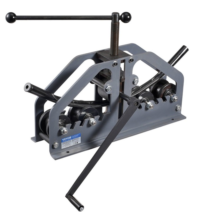 Masina de indoit tevi VEVOR, model TR60A, 6 matrite, 0-360 grade, 750x320x355mm