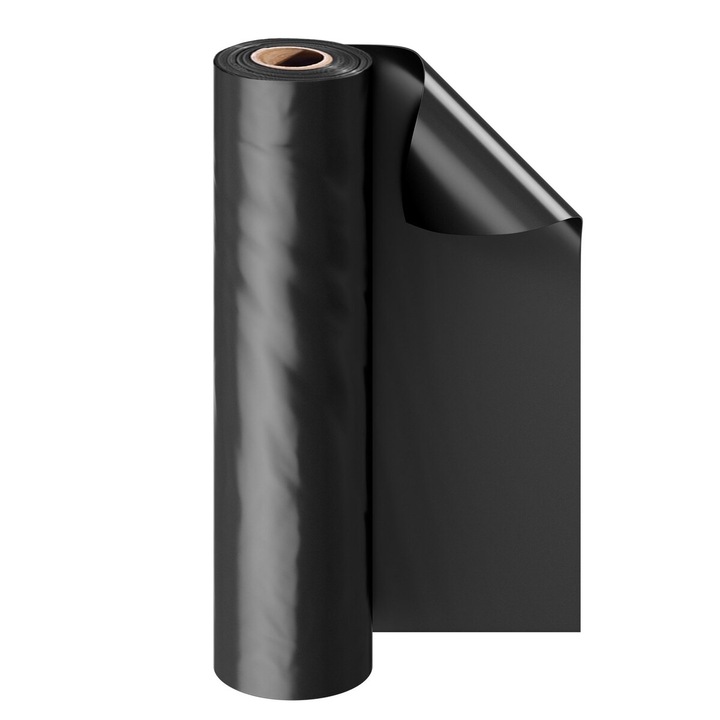 Folie plastic rezistenta VEVOR 10x100ft, 6 Mil, neagra, pentru protectie versatila