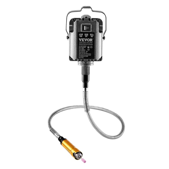 Polizor Flexibil VEVOR 1000W 30000RPM cu Pedala si 31 Accesorii, 1260x115x95mm