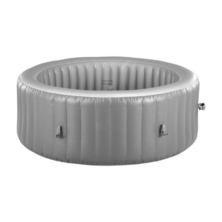 Cada cu aer cald, VEVOR, 4-6 persoane, 130 jeturi, gri, 2080x660mm