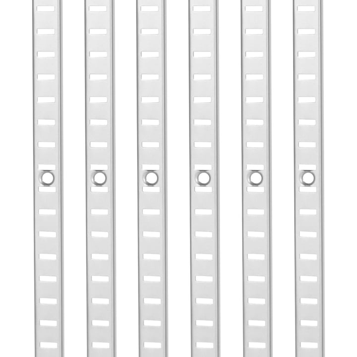 Suport raft VEVOR, 72.7-inch, set 20 bucati, argintiu, dimensiuni 1846x17x6.5mm