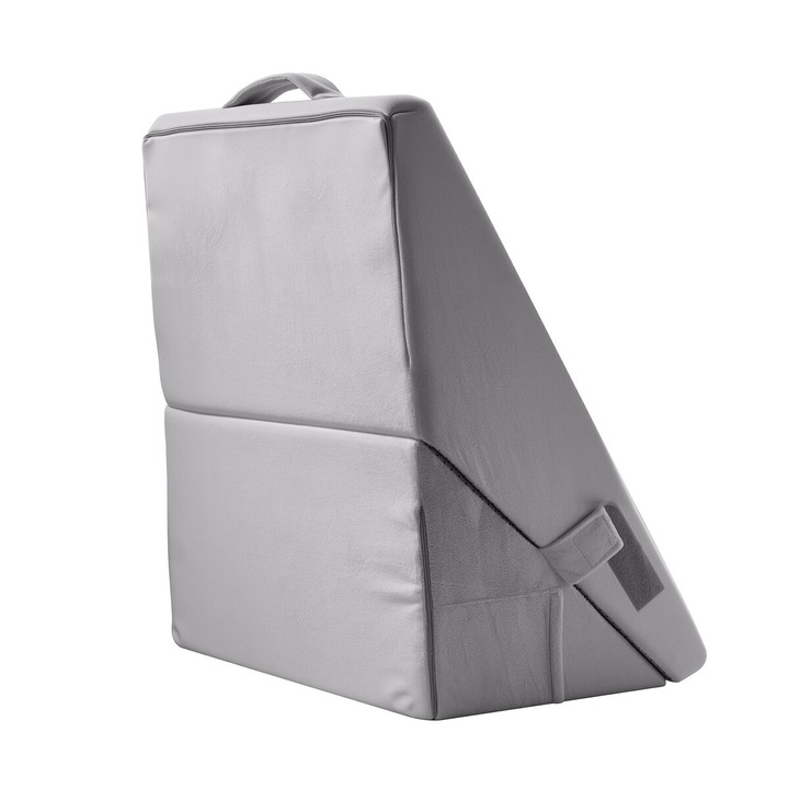 Perna Wedge Ortopedica pentru Somn, VEVOR, Ajustabila, Lavabila, Gri Deschis, 30x77cm