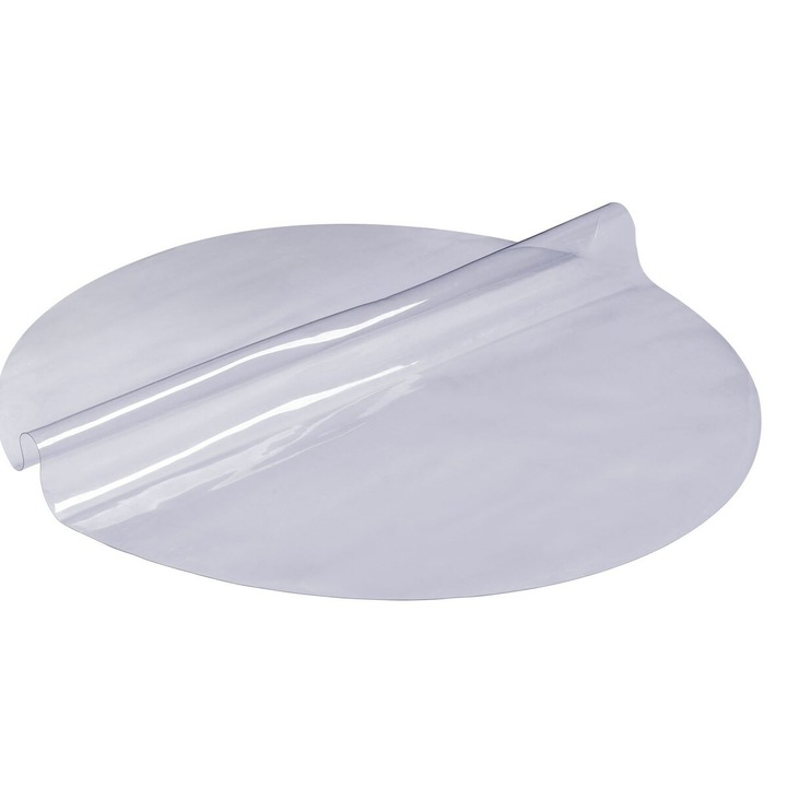 Protectie masa rotunda, VEVOR, 48 inch, PVC transparent, 1.5 mm grosime