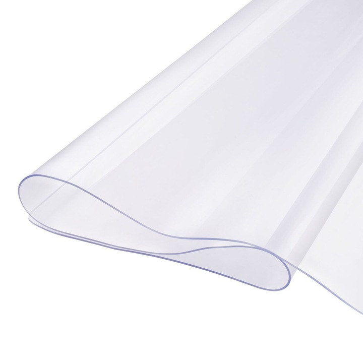 Protector de masa din PVC transparent, 40x80 inch, 2.0 mm grosime, pentru birou, usor de curatat