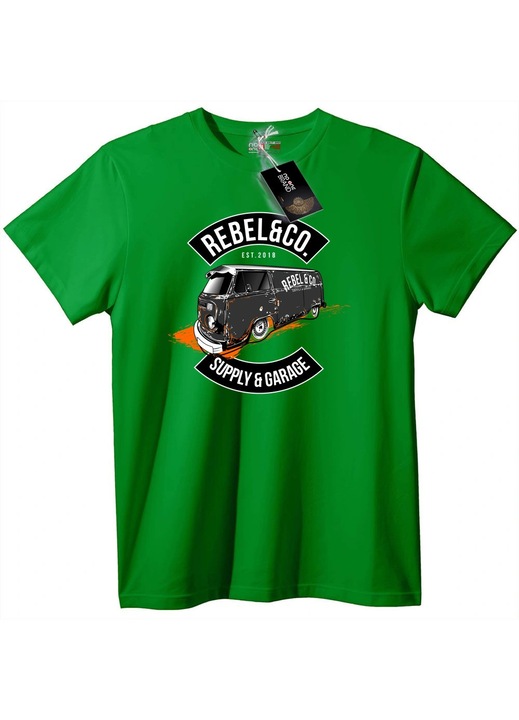 Тениска Rebel & Co. Van, Зелен
