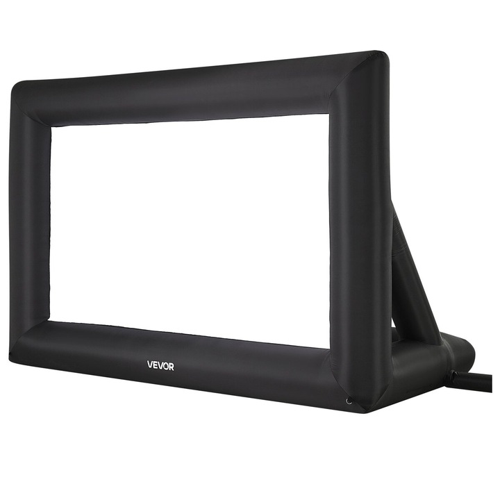 VEVOR 16 láb felfújható vetítővászon, 600D, fehér, 4090x2720mm méretű, hordozható tokkal