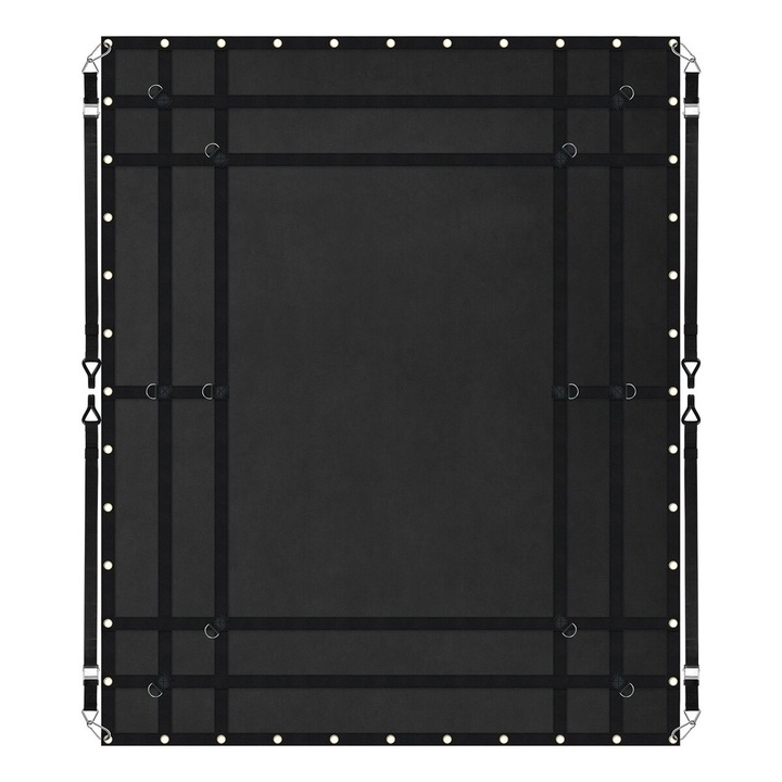 Plasa de incarcare VEVOR, 96x81in, 4 curele ajustabile, neagra