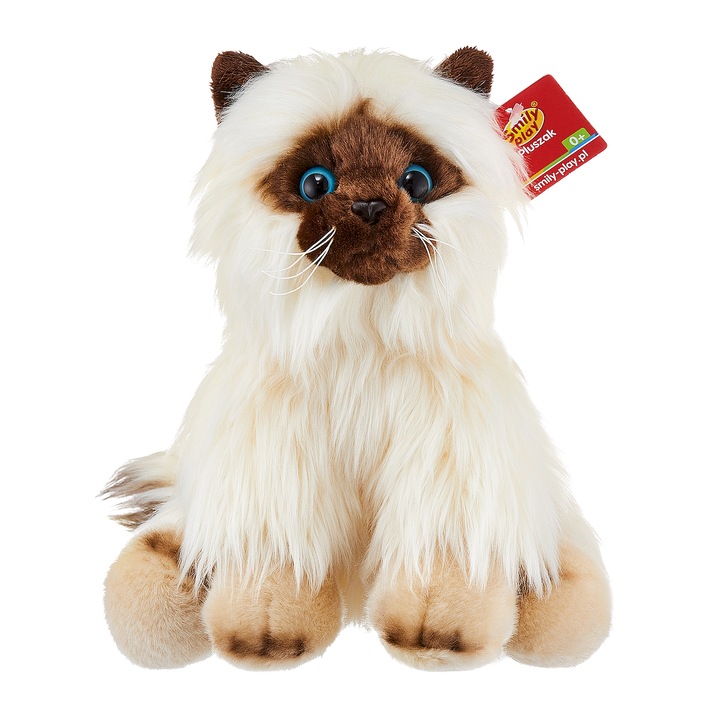 Papusa de plus pisica siameza, 30 cm