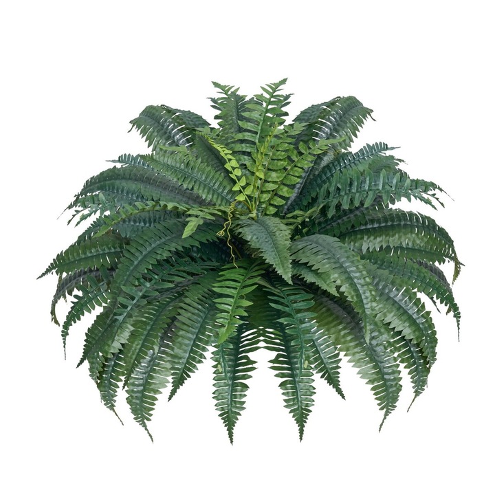 Set 2 Plante Artificiale Fern Boston, Verde, Dimensiune Mare 43-47 Inch