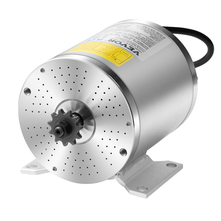 Kit motor electric fara perii 500W, VEVOR, 36V, 3000rpm, controler imbunatatit, dimensiuni 124x107x112mm