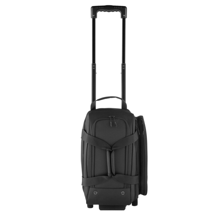 Geanta bowling cu roti, VEVOR, pentru 2 mingi, compartiment pentru incaltaminte, dimensiuni 570x270x400mm