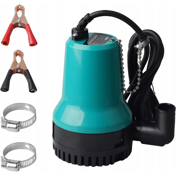 Pompa submersibila pentru apa murdara, 50 W, 4200 l/h, 10x16 cm, albastra, cablu 2,3 m