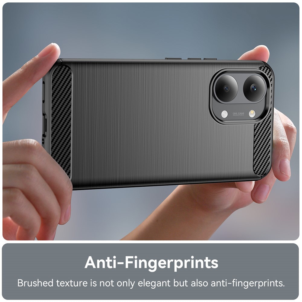 Husa pentru Xiaomi Poco X8 Pro Max, Accesorio Carbon Silicone, Negru