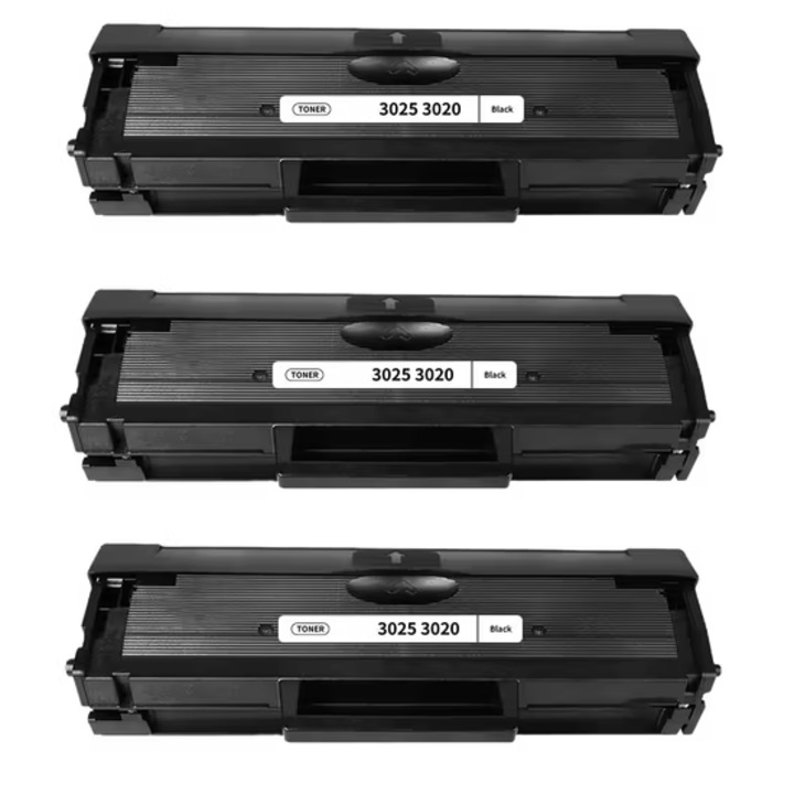 Set 3 Cartus toner, Premium Economy, compatibil XEROX 3020, 3025, negru, 3 x 1500 pagini, cod oem 106R02773
