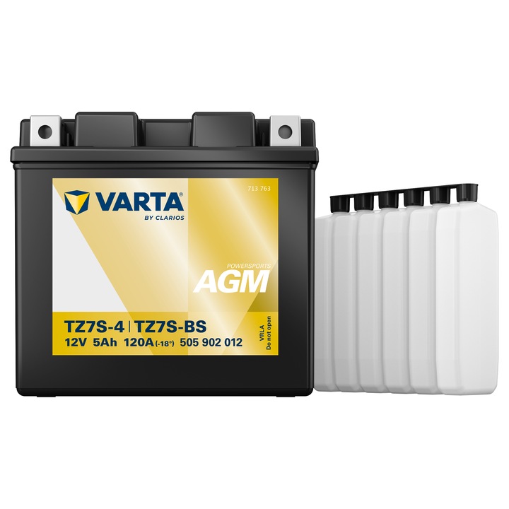 Baterie Moto AGM 12V 5Ah Varta Powersports TZ7S-4 / TZ7S-BS / 505902012