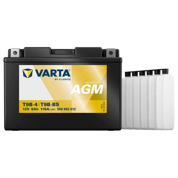 Baterie Moto AGM 12V 8Ah Varta Powersports T9B-4 / T9B-BS / 508902012