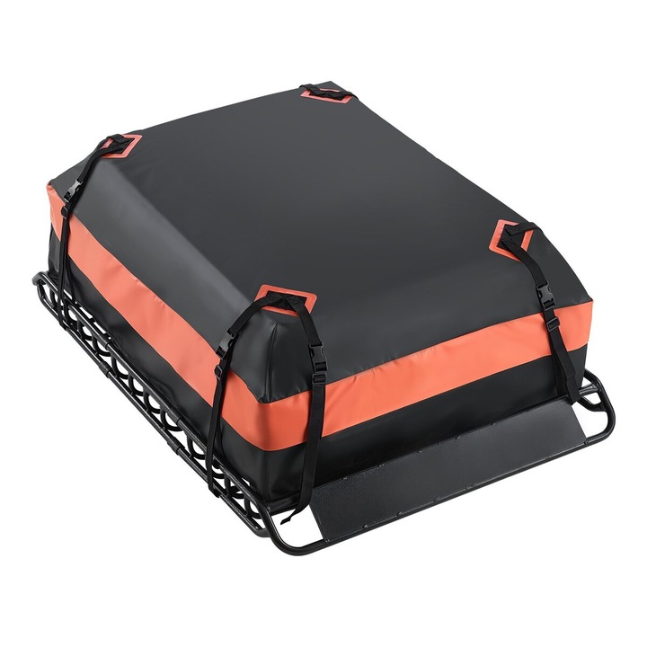 VEVOR tetőcsomagtartó, 51x36x4.1 hüvelyk, maximális terhelhetőség 200 lbs, rakománytáskával együtt