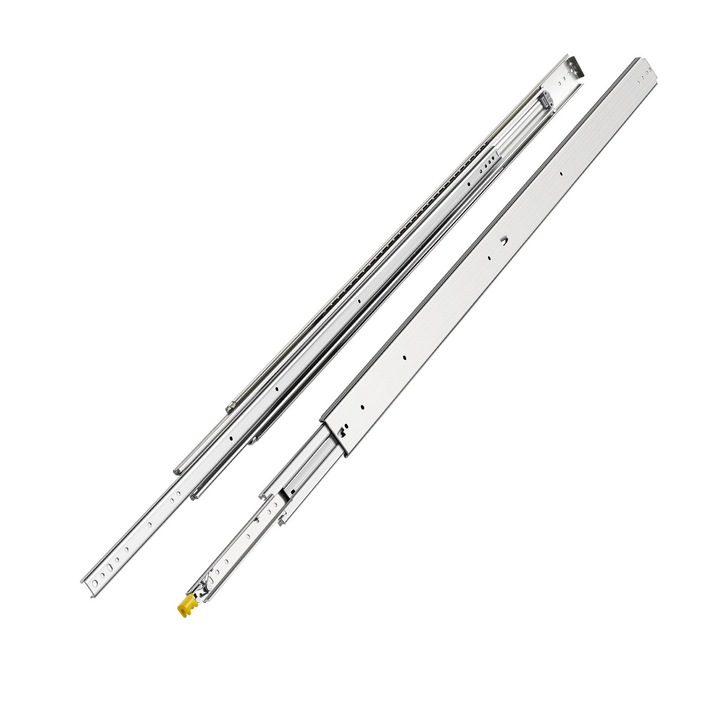 Set 1 Pereche Glisiere Sertar Extensie Completa VEVOR, Capacitate 500 lbs, 60 x 3 x 0.77 in, Montare Laterala