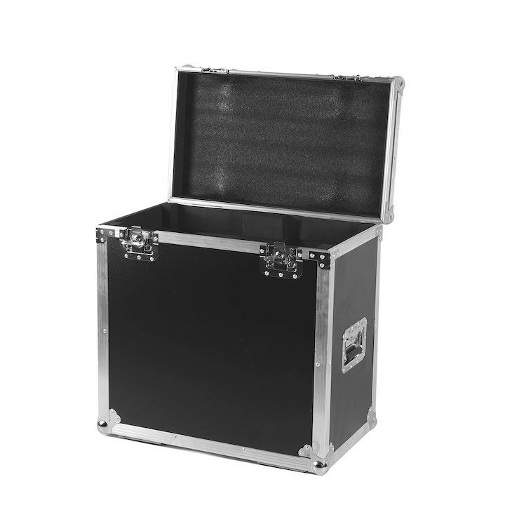 Husa protectie flight case, pentru 2 moving head LED Beam 200W, negru, 63x38x63cm