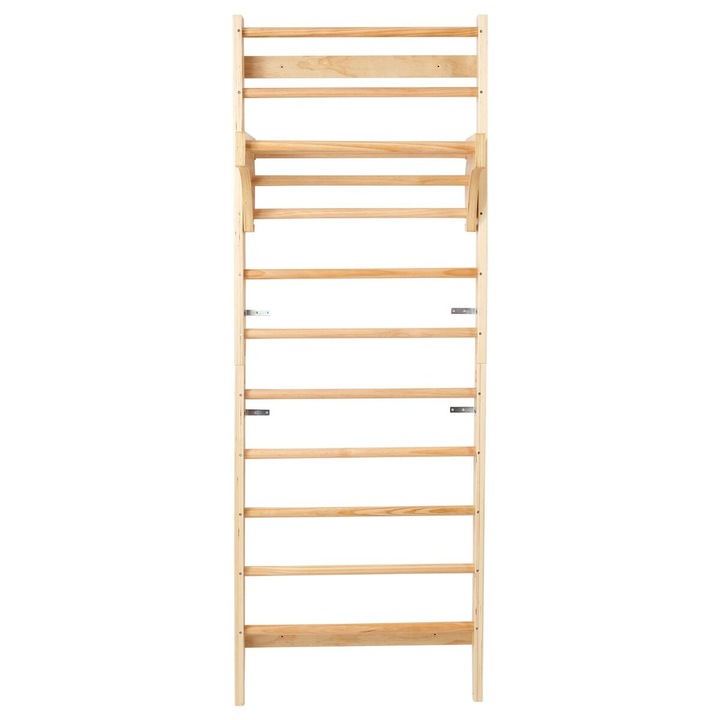 VEVOR beltéri svéd létra, 10 szintes, 220 font teherbírás, fenyőfa, könnyű telepítés