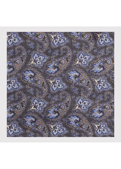 Batista barbati Pako Lorente, gri, model paisley, 100% lana