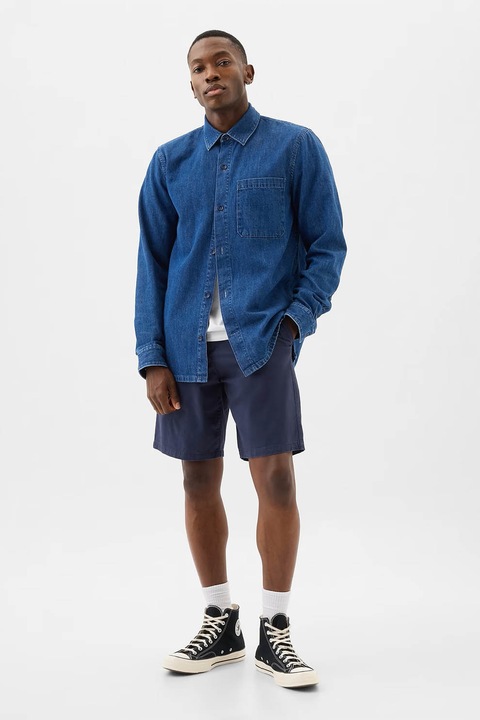 GAP, Pantaloni scurti chino cu buzunare, Bleumarin