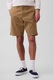 GAP, Pantaloni scurti chino cu buzunare, Caramel
