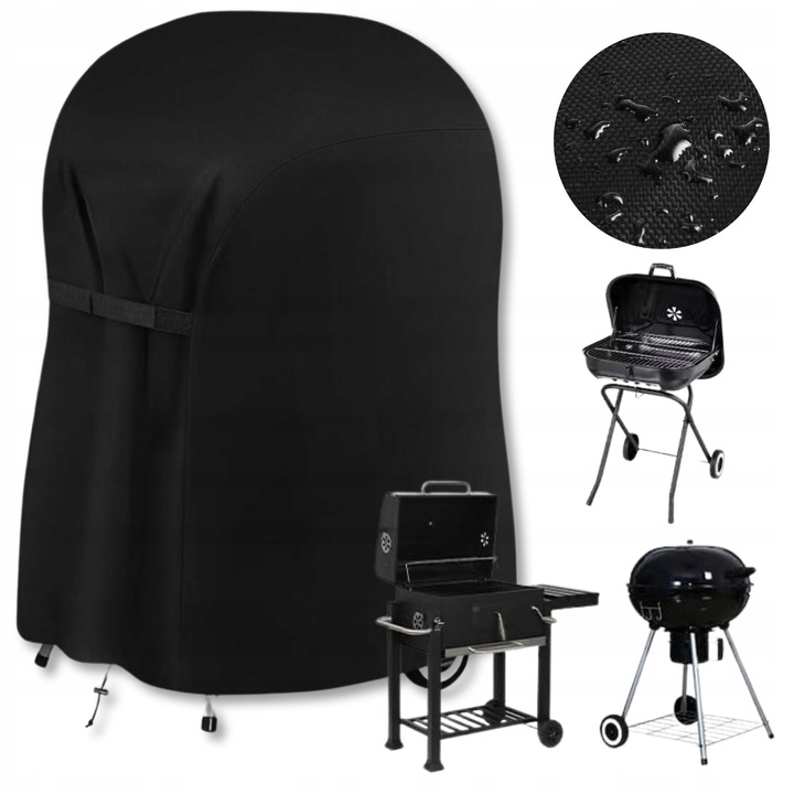 Husa pentru gratar, impermeabila, 77x67x110 cm, material Oxford 210D, rezistenta la UV, set