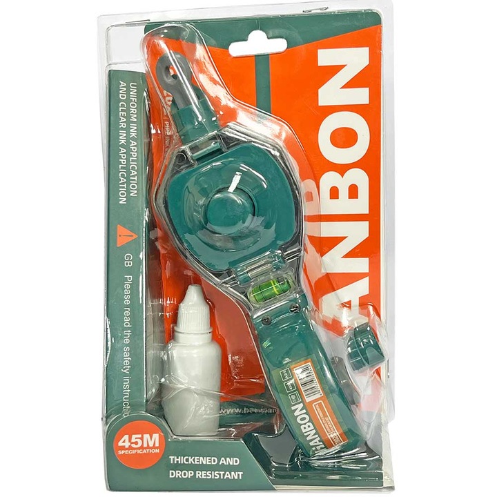 Mosor Pentru Marcaj 45 M, Cu Cerneala, Bula Nivel Si Creion Tamplar - Hb180202