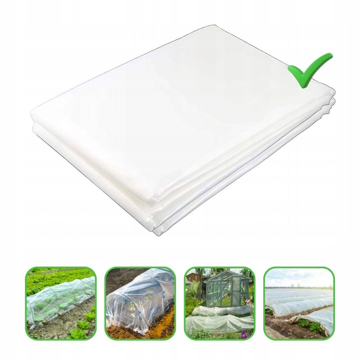 Folie polietilenica transparenta 250g/m2, 2x3m, rezistenta la UV, pentru sera si gradina