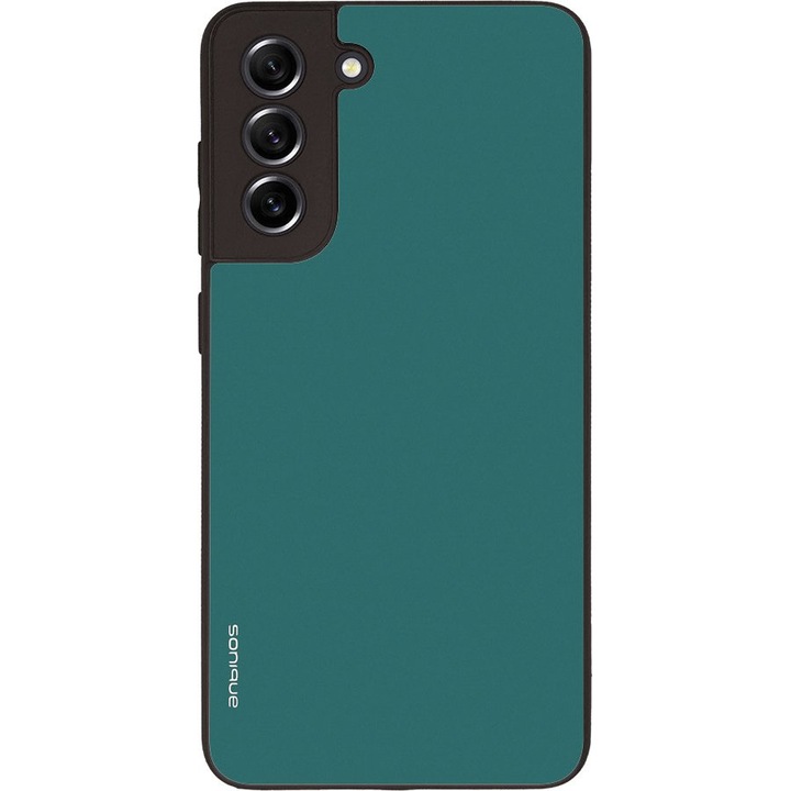 Husa telefon Sonique ColorBloc Series, protectie antisoc, silicon, petrol, pentru Samsung Galaxy S21 Fe